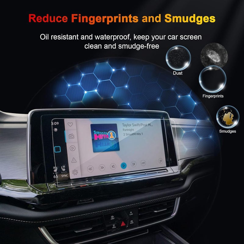 BSTW for 2024 Volkswagen Atlas Screen Protector for 2024 VW Atlas/Atlas Cross Sport 12" Touchscreen & 10.3" Instrument Display Screen Anti-Scratch Tempered Glass Protective Film - Image 3